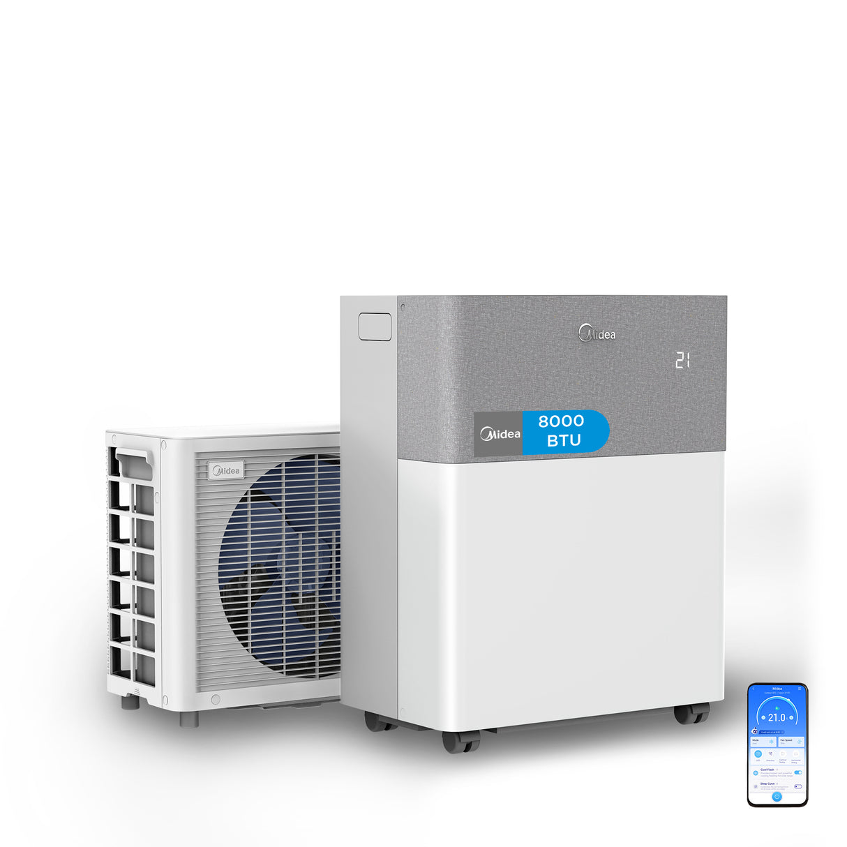Midea PortaSplit Cool – Mobile Split-Klimaanlage 8000 BTU A++ ohne Installation | Sommer-Aktion 649€
