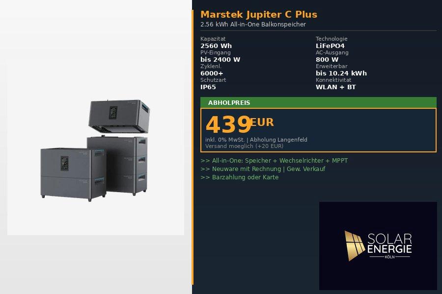 Marstek Jupiter C Plus 2,56 kWh – All-in-One Balkonspeicher