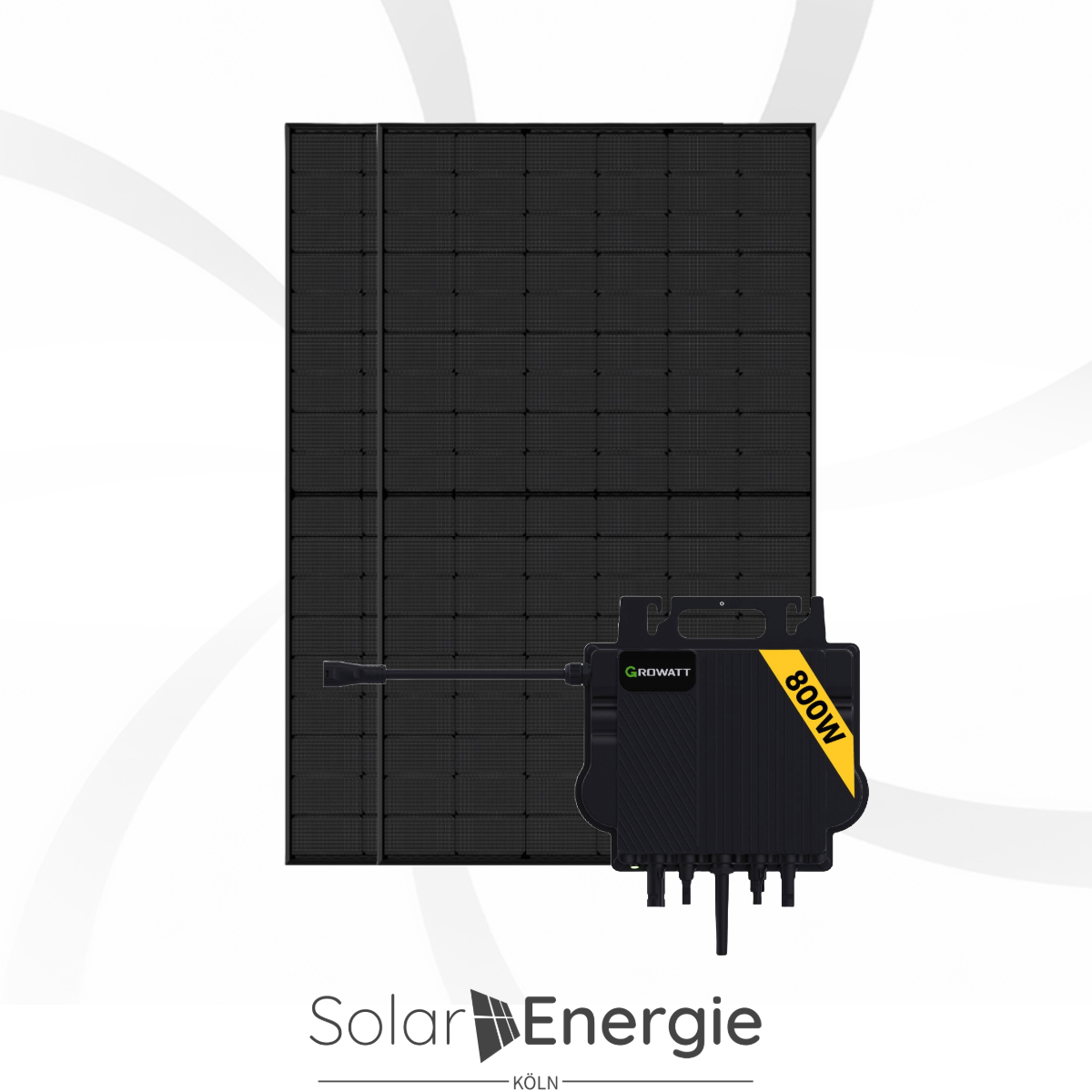 Balkonkraftwerk 1000W 2x Jolywood 500W und Growatt NEO 800M-X
