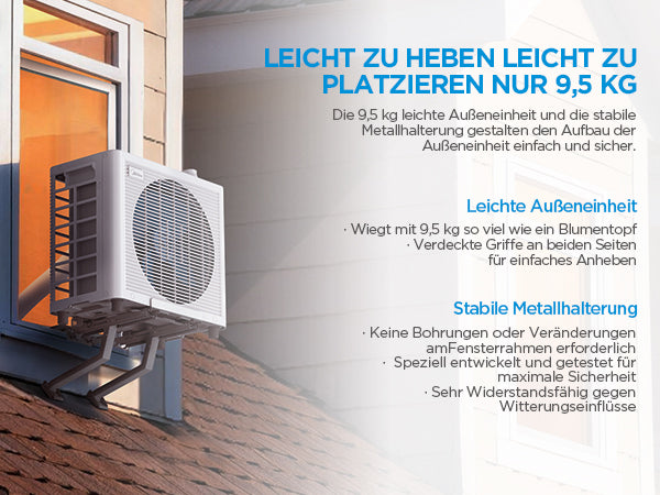 Midea PortaSplit Cool – Mobile Split-Klimaanlage 8000 BTU A++ ohne Installation | Sommer-Aktion 649€