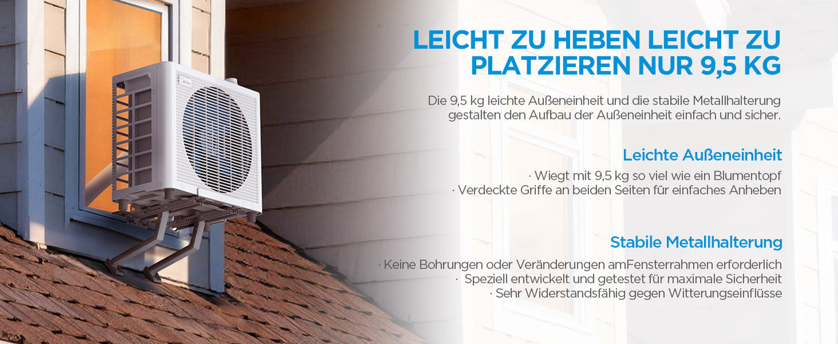 Midea PortaSplit Cool – Mobile Split-Klimaanlage 8000 BTU A++ ohne Installation