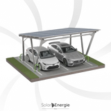 Doppel Solar PV Carport 8kWp - inklusive 18 Jolywood 440W PV Modulen