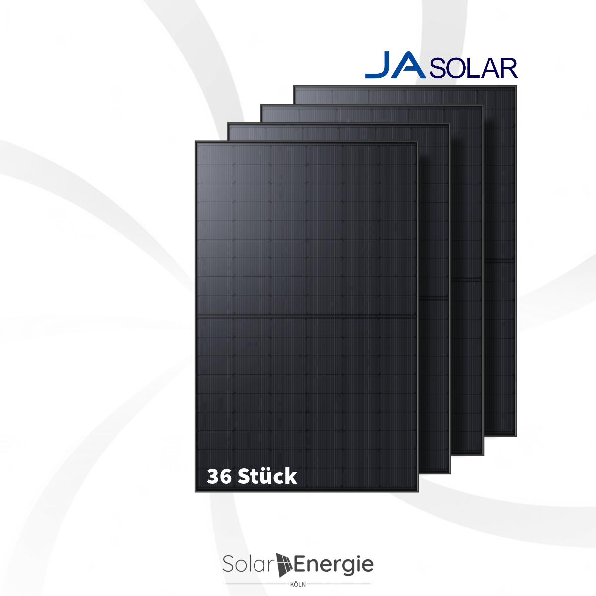 36 x Ja-Solar 440W Bifacial Glas Glas Full Black JAM54D40-440