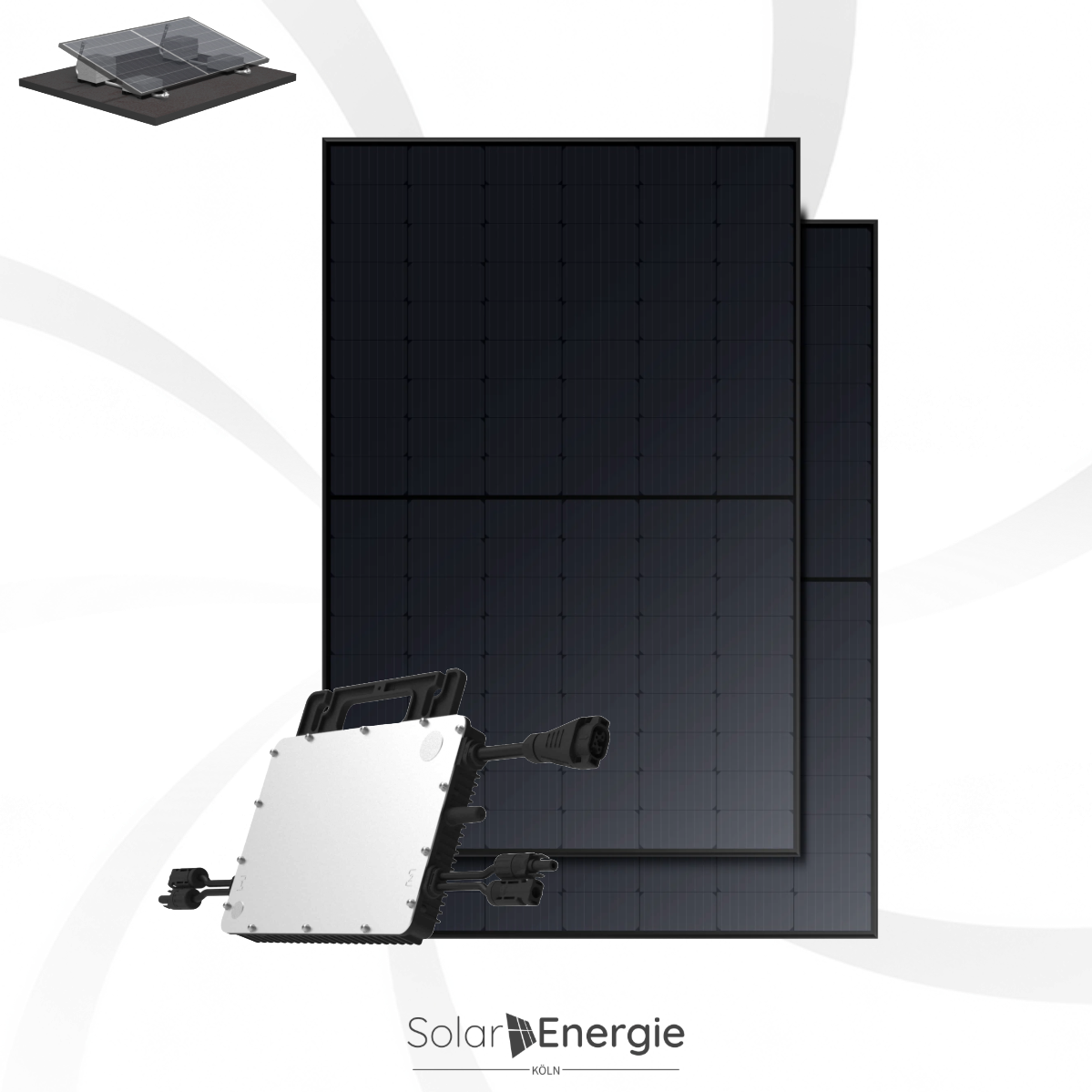 910W Balkonkraftwerk  Hoymiles HMS 800 mit Wlan - 2 x Regitec 455W PV Modulen