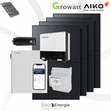 PV Anlage 5kWp -11 x AIKO 455W - GROWATT MOD5 + 5kW Speicher inkl. Unterkonstruktion